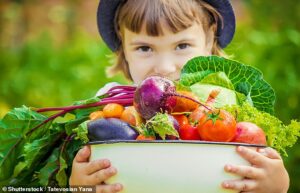 Mettre vos enfants à un régime végétalien à la mode les fait grandir petit et avec des os plus faibles, selon une étude (stock image)