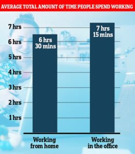 Les chiffres de l'Office for National Statistics (ONS) publiés aujourd'hui montrent que les travailleurs à domicile ne consacrent que six heures et demie par jour au travail