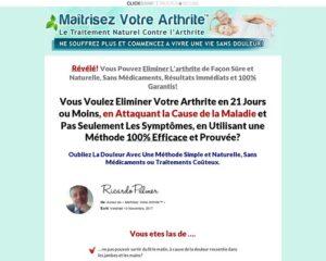 Maitrisez Votre Arthrite. Arthritis Treatment French Version.
