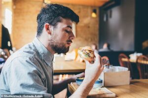 Selon les scientifiques, la consommation d'aliments fortement transformés, notamment des hamburgers et des pépites de poulet, entraîne une augmentation des maladies auto-immunes dans le monde.  Banque d'images
